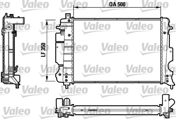 Valeo 732121 - Radiators, Motora dzesēšanas sistēma autodraugiem.lv