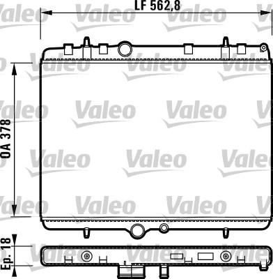 Valeo 732896 - Radiators, Motora dzesēšanas sistēma autodraugiem.lv