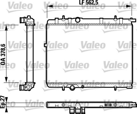 Valeo 732893 - Radiators, Motora dzesēšanas sistēma autodraugiem.lv