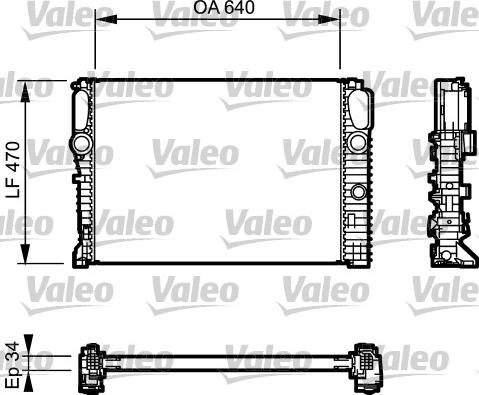 Valeo 732849 - Radiators, Motora dzesēšanas sistēma autodraugiem.lv