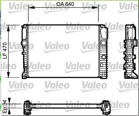 Valeo 732849 - Radiators, Motora dzesēšanas sistēma autodraugiem.lv