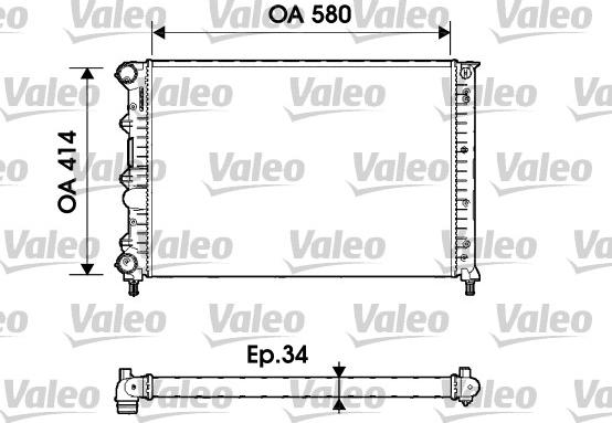 Valeo 732854 - Radiators, Motora dzesēšanas sistēma autodraugiem.lv