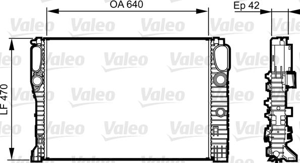 Valeo 732855 - Radiators, Motora dzesēšanas sistēma autodraugiem.lv