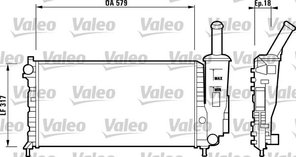 Valeo 732851 - Radiators, Motora dzesēšanas sistēma autodraugiem.lv