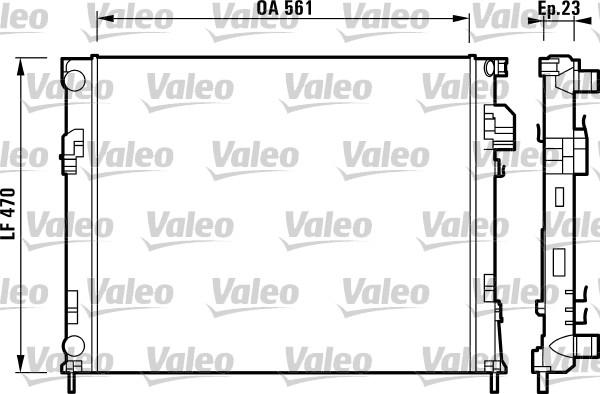 Valeo 732853 - Radiators, Motora dzesēšanas sistēma autodraugiem.lv
