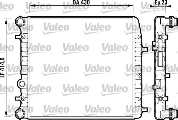 Valeo 732863 - Radiators, Motora dzesēšanas sistēma autodraugiem.lv