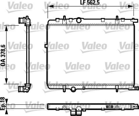 Valeo 732800 - Radiators, Motora dzesēšanas sistēma autodraugiem.lv