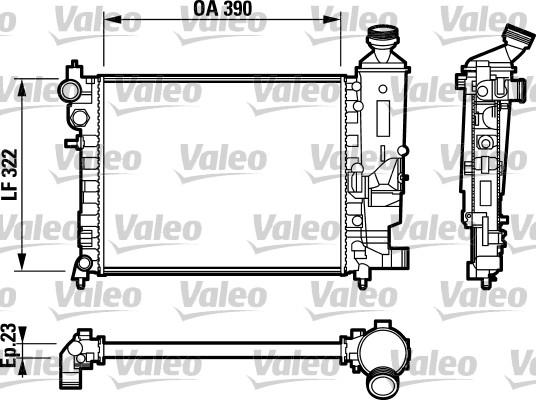 Valeo 732807 - Radiators, Motora dzesēšanas sistēma autodraugiem.lv