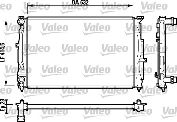 Valeo 732811 - Radiators, Motora dzesēšanas sistēma autodraugiem.lv