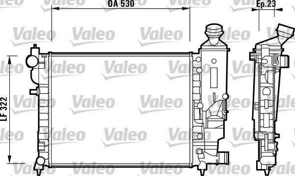 Valeo 732882 - Radiators, Motora dzesēšanas sistēma autodraugiem.lv