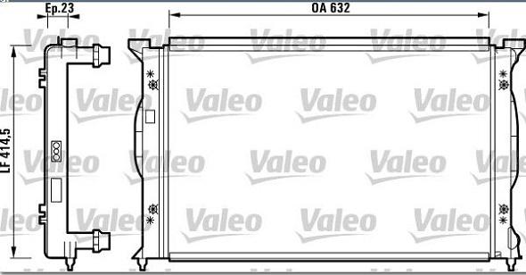 Valeo 732839 - Radiators, Motora dzesēšanas sistēma autodraugiem.lv