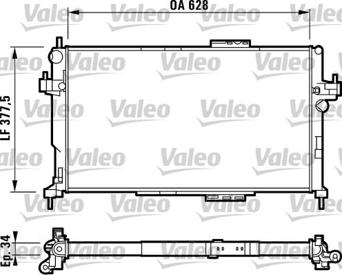 Valeo 732824 - Radiators, Motora dzesēšanas sistēma autodraugiem.lv