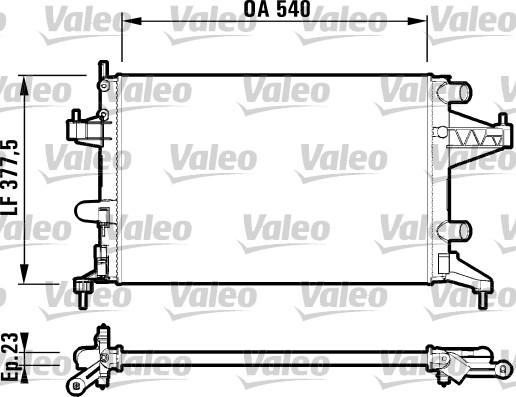 Valeo 732825 - Radiators, Motora dzesēšanas sistēma autodraugiem.lv