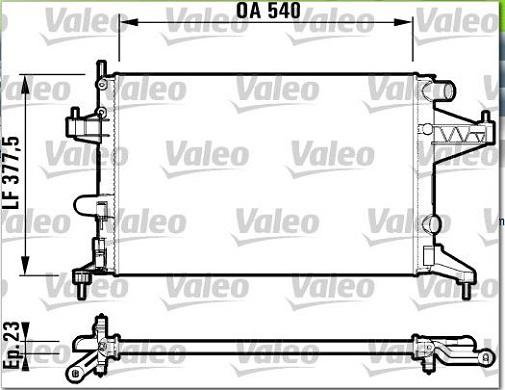 Valeo 732826 - Radiators, Motora dzesēšanas sistēma autodraugiem.lv