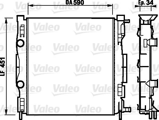 Valeo 732874 - Radiators, Motora dzesēšanas sistēma autodraugiem.lv