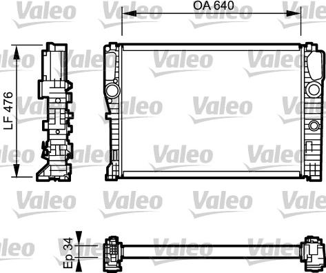 Valeo 732870 - Radiators, Motora dzesēšanas sistēma autodraugiem.lv