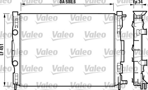 Valeo 732871 - Radiators, Motora dzesēšanas sistēma autodraugiem.lv