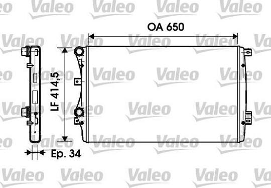 Valeo 732872 - Radiators, Motora dzesēšanas sistēma autodraugiem.lv