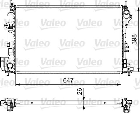 Valeo 732877 - Radiators, Motora dzesēšanas sistēma autodraugiem.lv