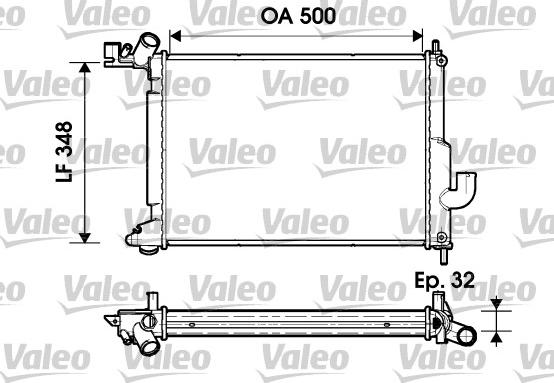 Valeo 732349 - Radiators, Motora dzesēšanas sistēma autodraugiem.lv