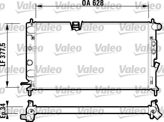 Valeo 732348 - Radiators, Motora dzesēšanas sistēma autodraugiem.lv