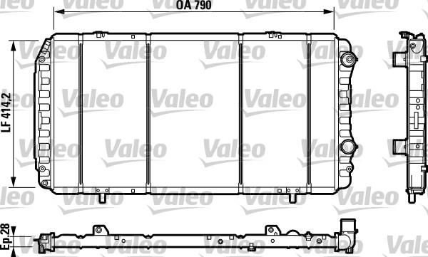 Valeo 732342 - Radiators, Motora dzesēšanas sistēma autodraugiem.lv