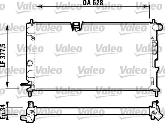 Valeo 732347 - Radiators, Motora dzesēšanas sistēma autodraugiem.lv