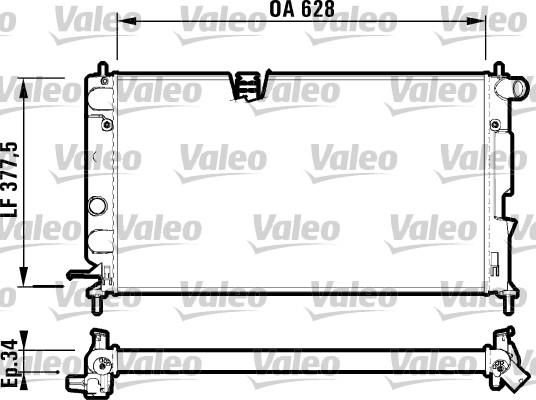 Valeo 732350 - Radiators, Motora dzesēšanas sistēma autodraugiem.lv