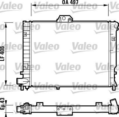 Valeo 732351 - Radiators, Motora dzesēšanas sistēma autodraugiem.lv