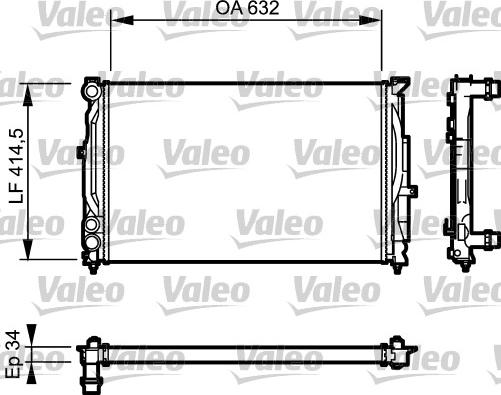 Valeo 732361 - Radiators, Motora dzesēšanas sistēma autodraugiem.lv