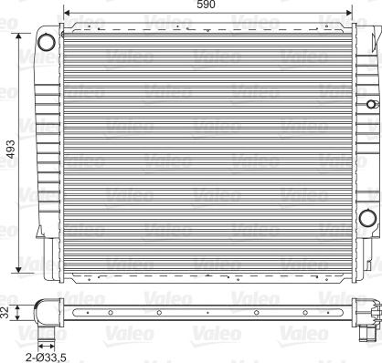 Valeo 732368 - Radiators, Motora dzesēšanas sistēma autodraugiem.lv