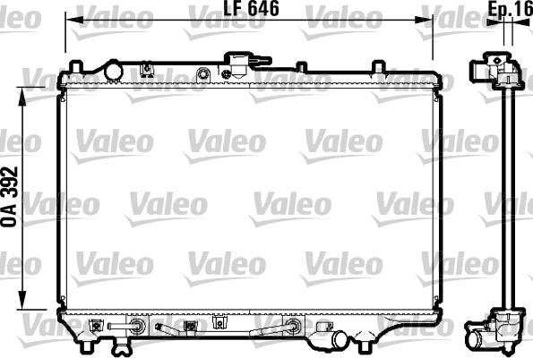 Valeo 732362 - Radiators, Motora dzesēšanas sistēma autodraugiem.lv