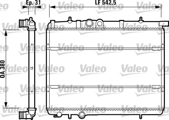 Valeo 732308 - Radiators, Motora dzesēšanas sistēma autodraugiem.lv