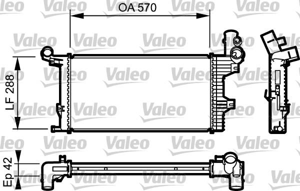 Valeo 732303 - Radiators, Motora dzesēšanas sistēma autodraugiem.lv