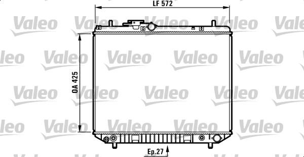 Valeo 732302 - Radiators, Motora dzesēšanas sistēma autodraugiem.lv