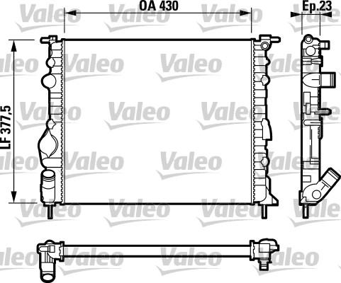 Valeo 732389 - Radiators, Motora dzesēšanas sistēma autodraugiem.lv