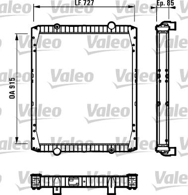 Valeo 732337 - Radiators, Motora dzesēšanas sistēma autodraugiem.lv