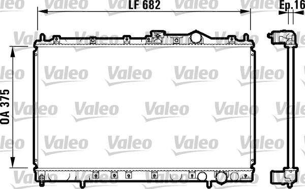 Valeo 732327 - Radiators, Motora dzesēšanas sistēma autodraugiem.lv