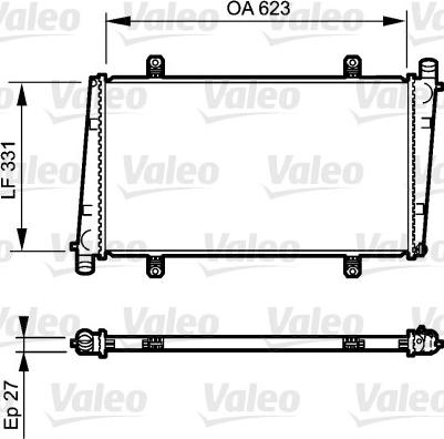 Valeo 732372 - Radiators, Motora dzesēšanas sistēma autodraugiem.lv