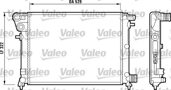 Valeo 732799 - Radiators, Motora dzesēšanas sistēma autodraugiem.lv