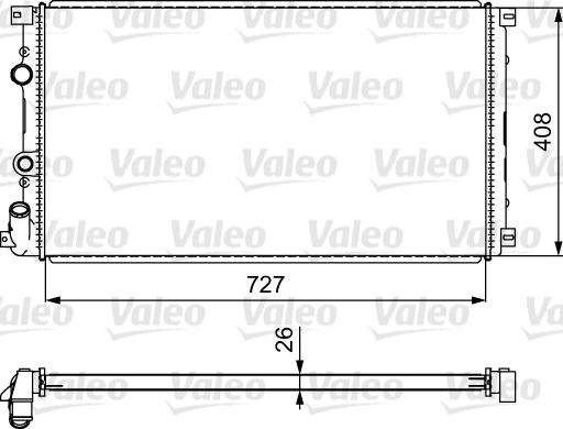 Valeo 732798 - Radiators, Motora dzesēšanas sistēma autodraugiem.lv