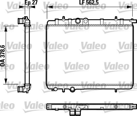 Valeo 732744 - Radiators, Motora dzesēšanas sistēma autodraugiem.lv