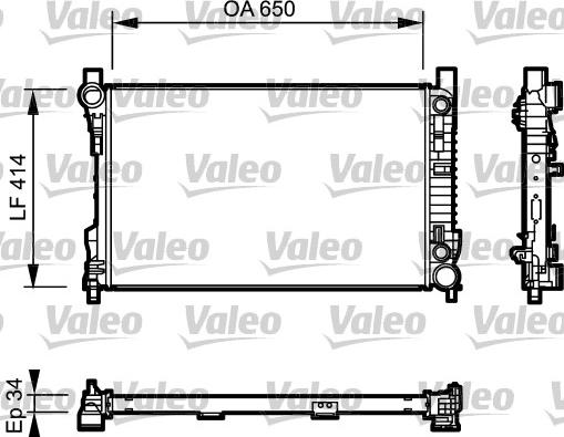 Valeo 732743 - Radiators, Motora dzesēšanas sistēma autodraugiem.lv