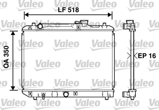 Valeo 732750 - Radiators, Motora dzesēšanas sistēma autodraugiem.lv