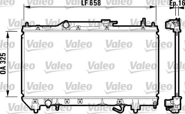 Valeo 732753 - Radiators, Motora dzesēšanas sistēma autodraugiem.lv