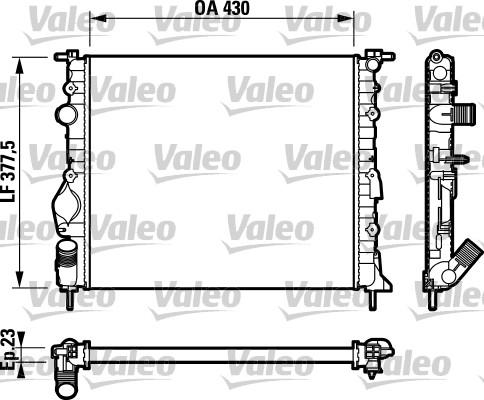 Valeo 732765 - Radiators, Motora dzesēšanas sistēma autodraugiem.lv