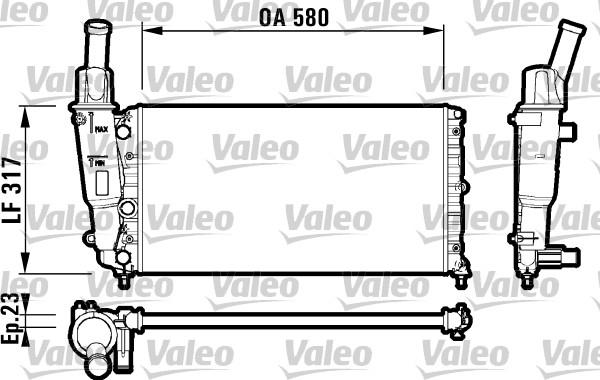 Valeo 732705 - Radiators, Motora dzesēšanas sistēma autodraugiem.lv