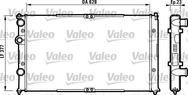 Valeo 732710 - Radiators, Motora dzesēšanas sistēma autodraugiem.lv