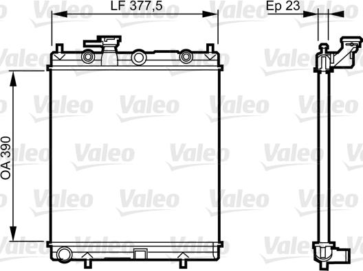Valeo 732718 - Radiators, Motora dzesēšanas sistēma autodraugiem.lv