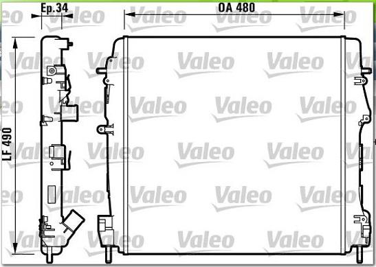 Valeo 732717 - Radiators, Motora dzesēšanas sistēma autodraugiem.lv